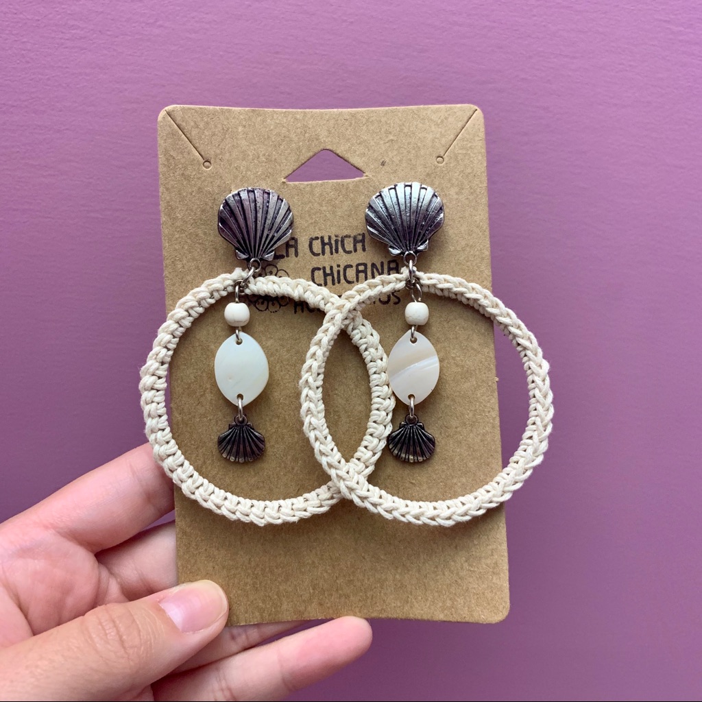 Shell Statement Earrings